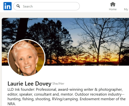 Laurie Lee Dovey Linked-In bio.